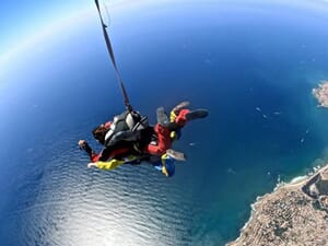 saut en parachute tandem