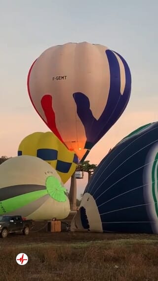 Vol en Montgolfière près de Brive -  Baptême à Collonges-la-Rouge