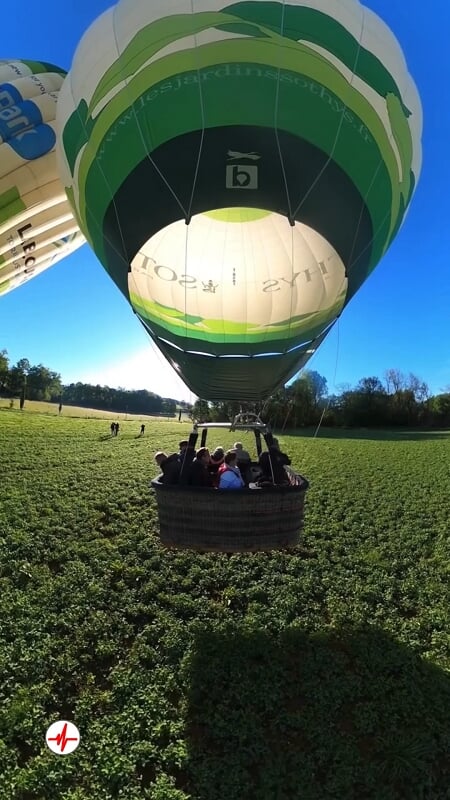 Vol en Montgolfière près de Brive - Baptême à Collonges-la-Rouge