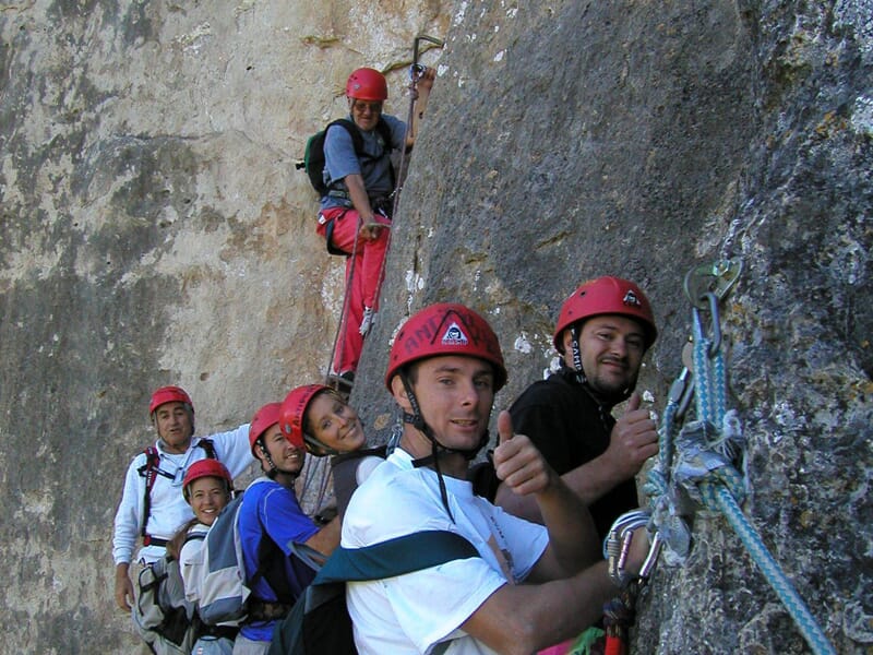 Via Ferrata dans le Parc national des Cévennes près de Millau