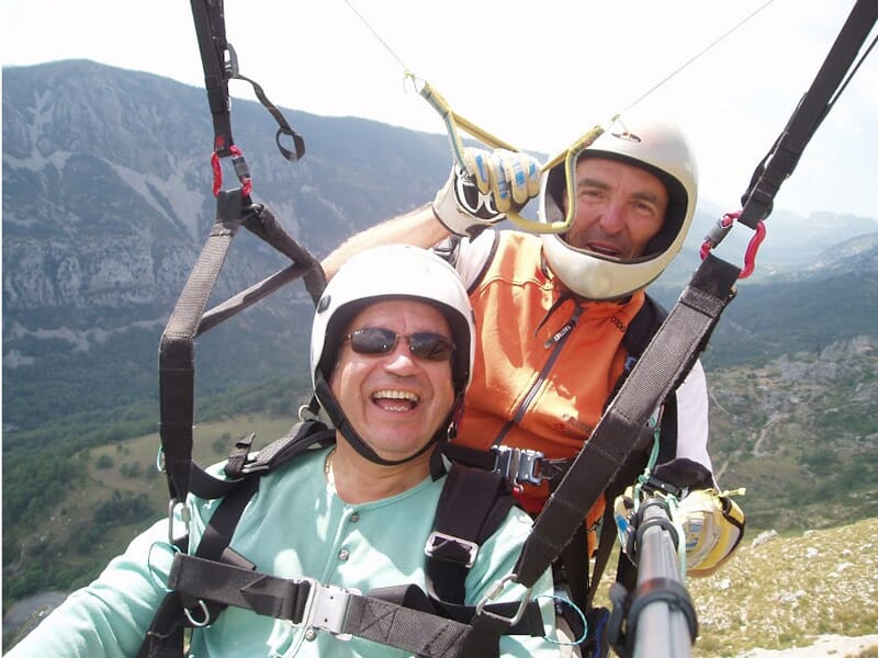 Baptême de Parapente à Gréolières dans l'arrière pays Niçois
