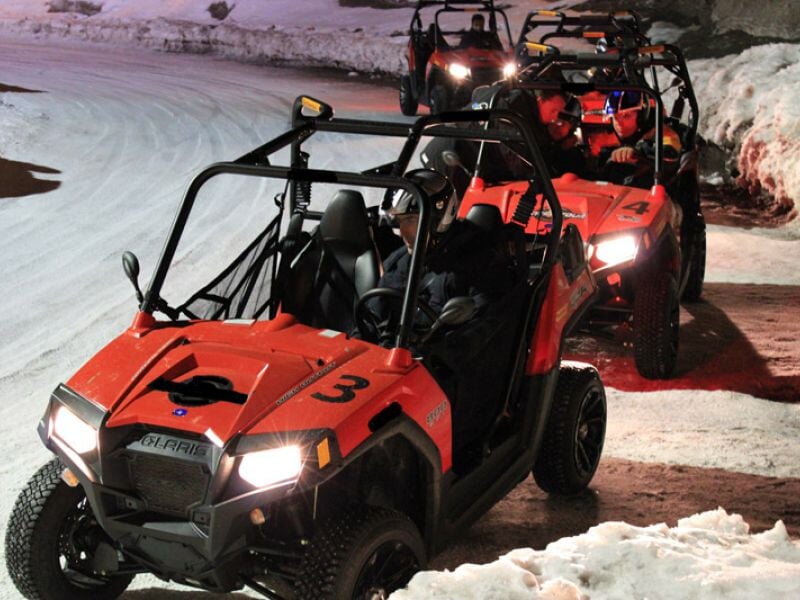 buggy sur circuit glace