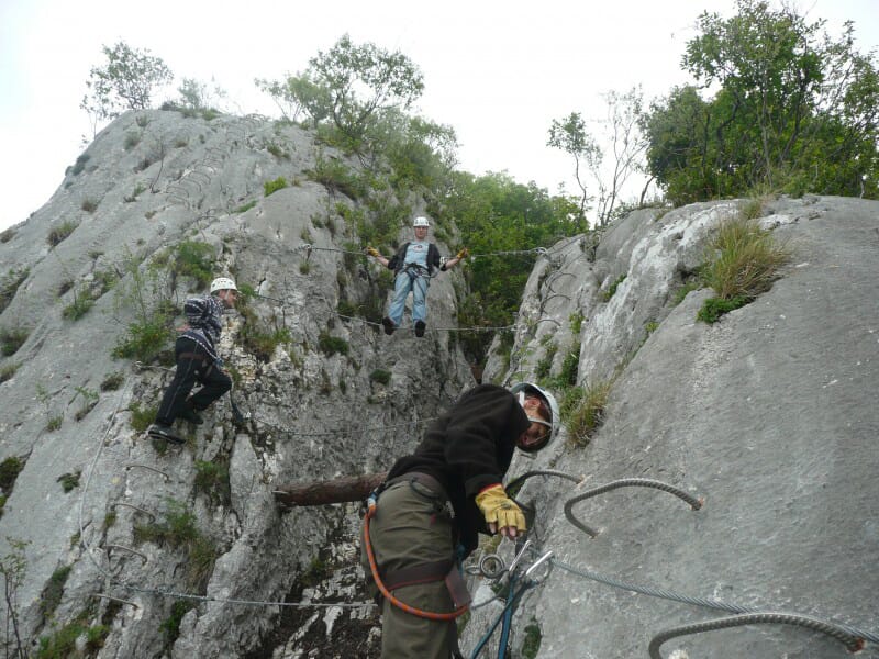 Via Ferrata à la Grotte à Carret près de Chambéry