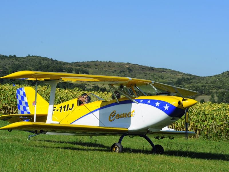 Baptême de l'Air en Avion et Nuit sur Péniche à Carcassonne