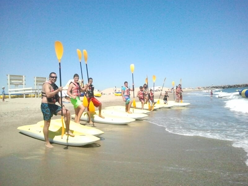 Kayak de mer près de Perpignan à Port-Barcarès
