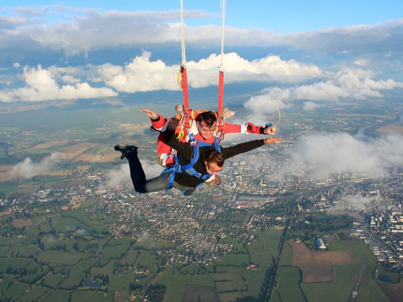 parachute,parachutisme,nevers,saut,saut tandem,paris nevers