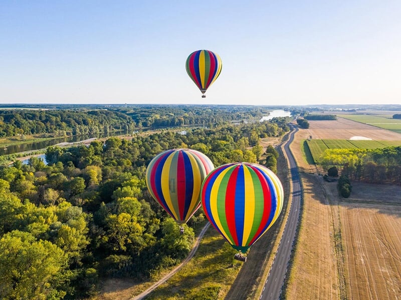 Voler entre les Châteaux de la Loire en montgolfière