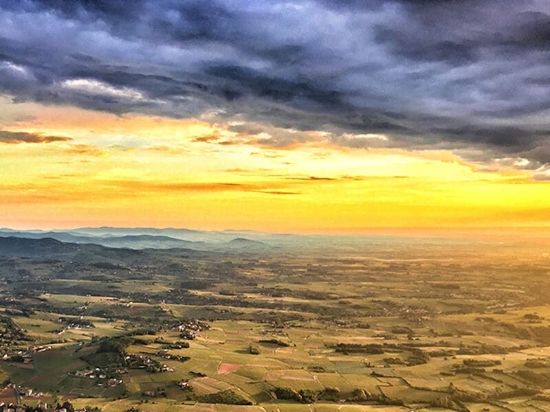 Vol en Montgolfière près de Mâcon - Survol de la Bourgogne