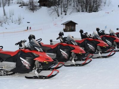 Randonnée en motoneige - Station Le Corbier - Les Sybelles