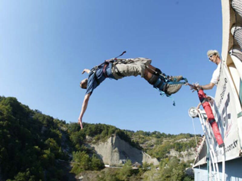 Saut à L élastique Pont De Ponsonnas