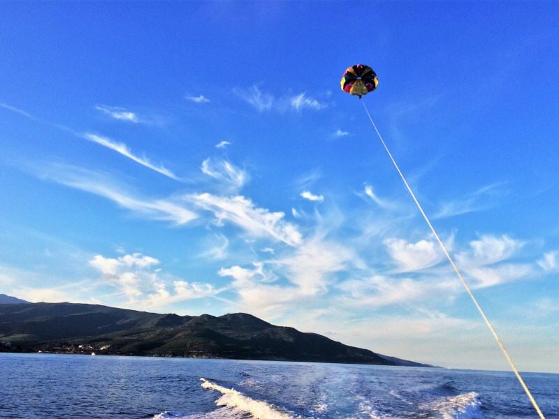 parachute,parachute ascensionnel,corse,mer