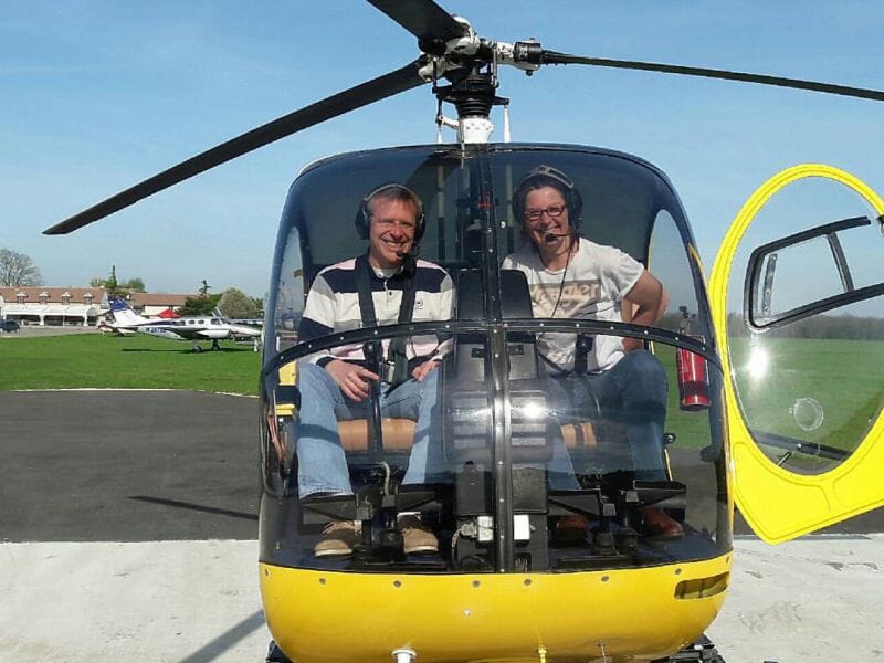 Baptême de l'air en Hélicoptère à l'aérodrome d'Aubenas Ardèche méridionale