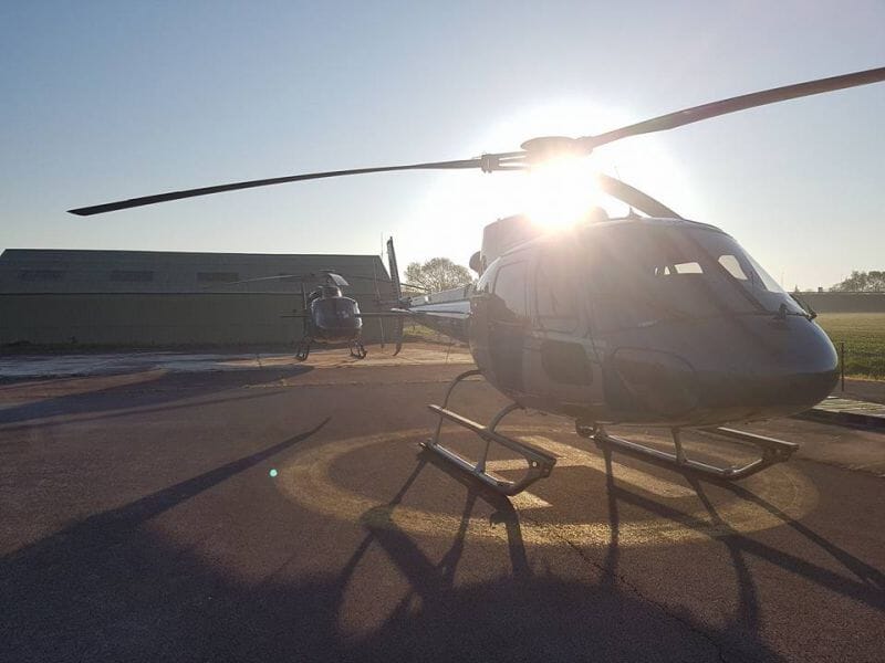 Baptême de l'air en Hélicoptère à l'aérodrome d'Aubenas Ardèche méridionale
