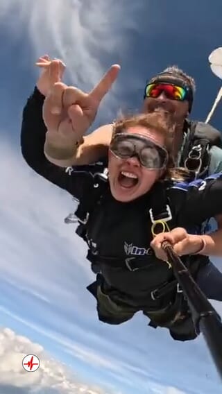 Saut en Parachute en Tandem à La Flèche