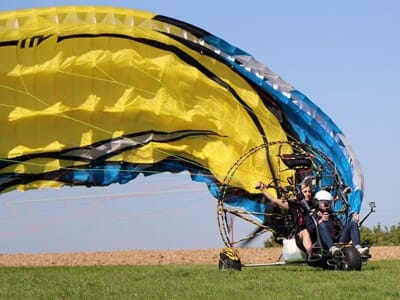 Baptême ULM Paramoteur à Abbeville - Survol de la Baie de Somme