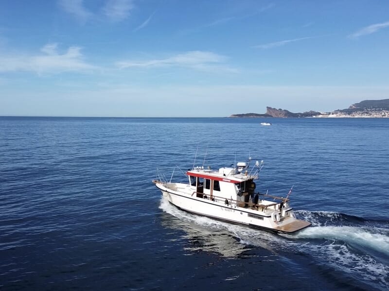 Bateau dans la mer Méditerrannée