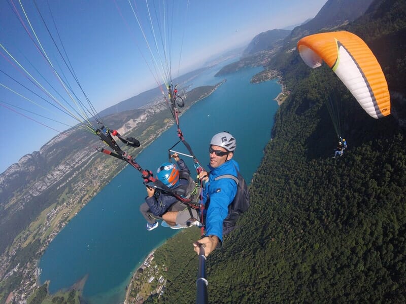 Baptême de Parapente à Annecy au Col de la Forclaz