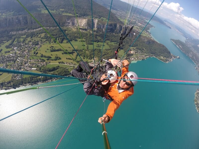 Baptême de Parapente à Annecy au Col de la Forclaz