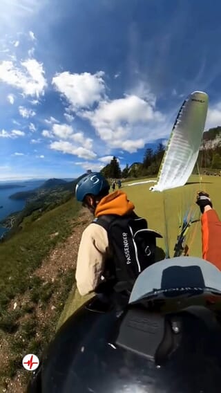 Baptême de Parapente à Annecy au Col de la Forclaz