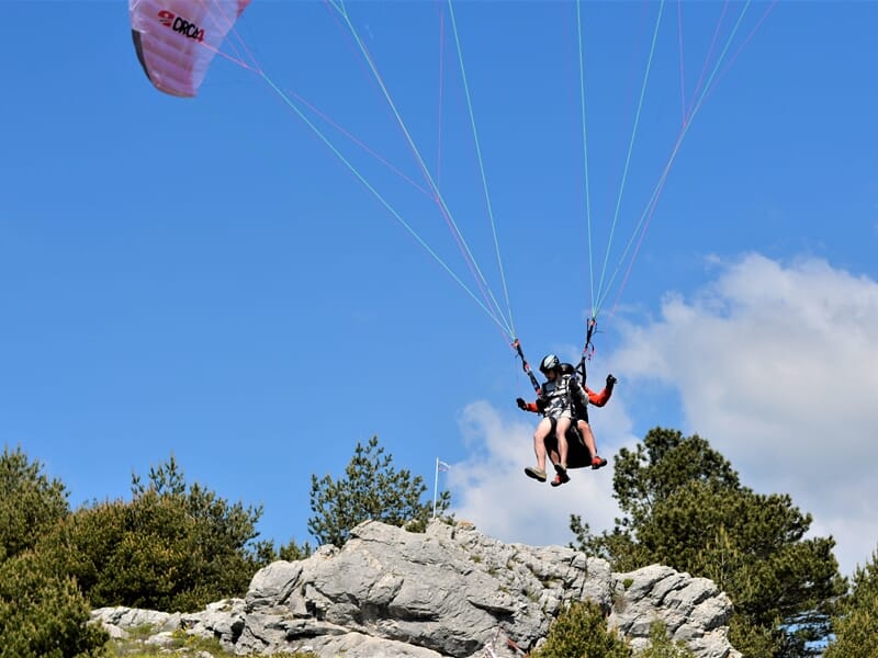 Baptême en Parapente près de Nice - Gourdon