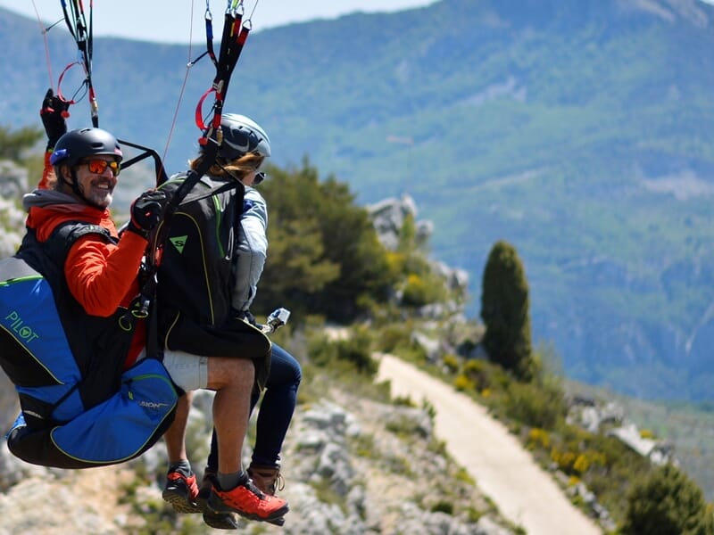 Baptême en Parapente près de Nice - Gourdon