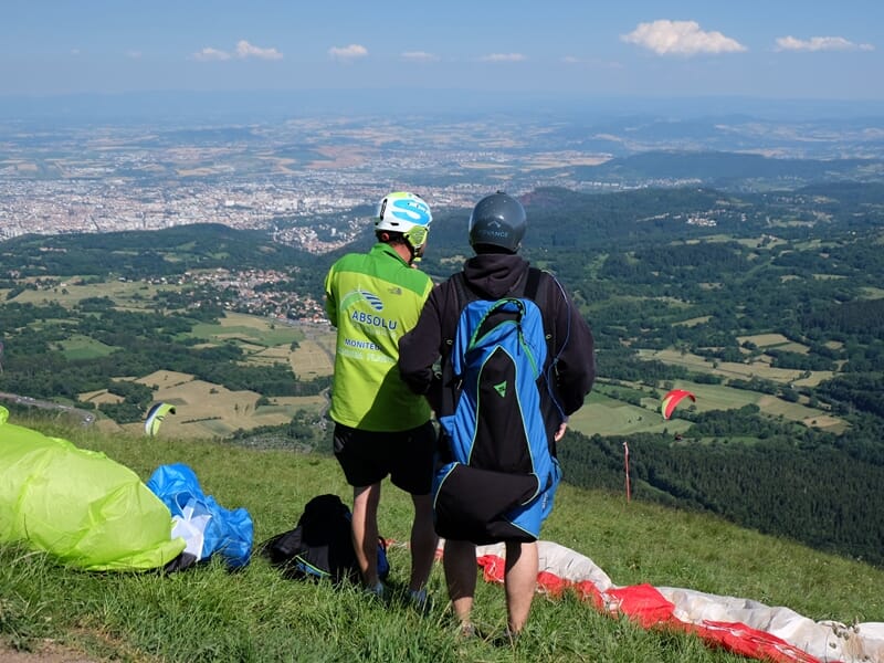 Baptême de Parapente près de Clermont-Ferrand - Orcines