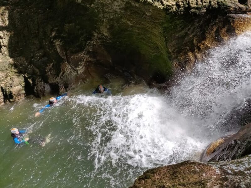 Canyoning au Canyon de Malvaux dans le Jura - Foncine-le-Bas