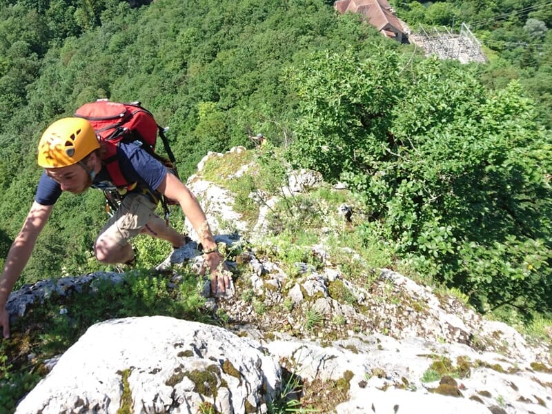 Via Ferrata près de Besançon - La Roche du Mont à Ornans