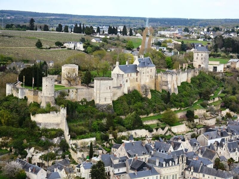 Vol en Montgolfière - Survol de la Forteresse Royale de Chinon