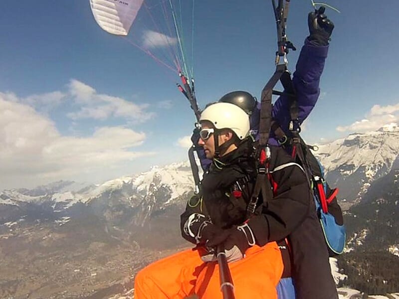 Baptême en Parapente à Ski près de Thonon-les-Bains
