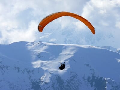 Vol en Parapente à Ski à Serre Chevalier