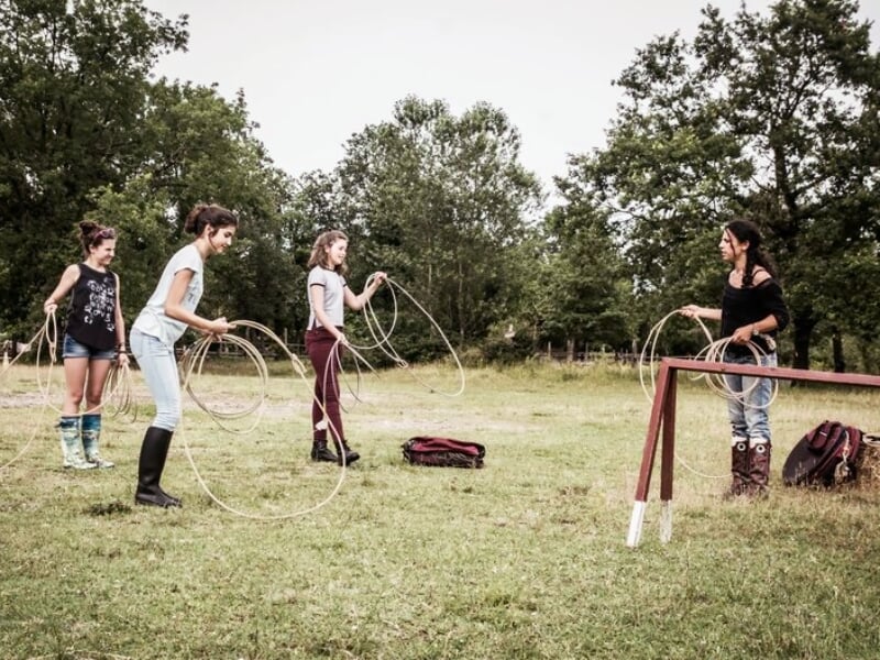 atelier lasso dans le ranch