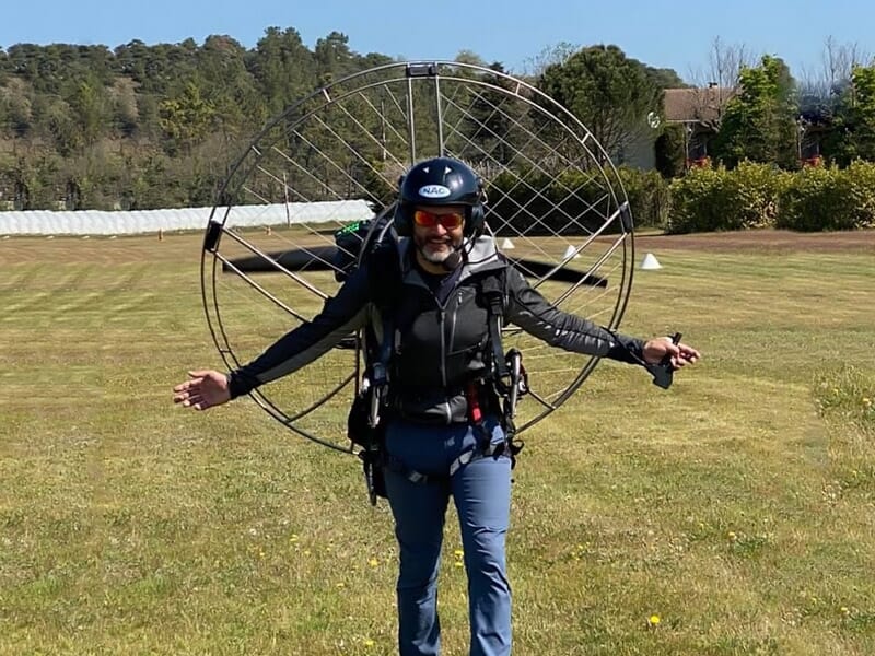 Baptême en Paramoteur près de Valence - Survol de la Vallée de la Galaure