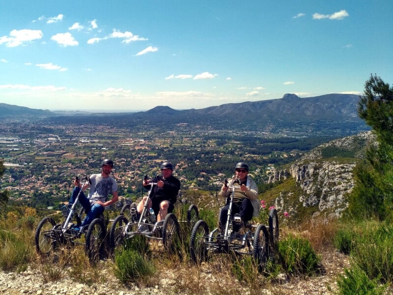 vue sur la vallée en quadbike