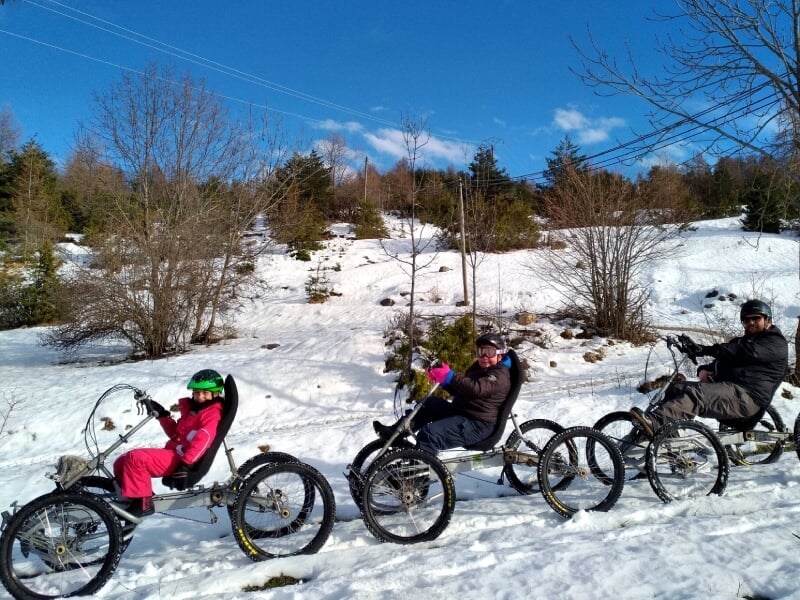 la descente en quadbike à plusieurs