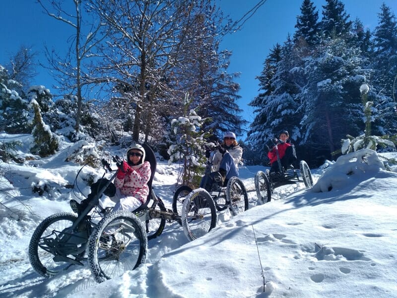 balade en quadbike dans la neige