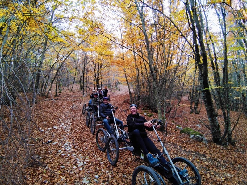 randonnée quadbike en forêt près du Mont Ventoux