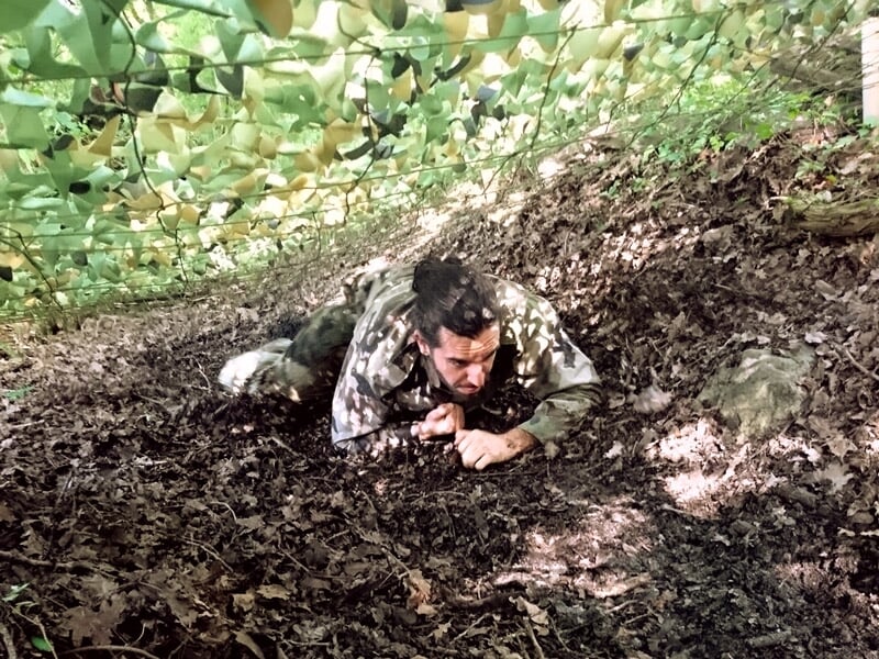 Exercices militaires lors d'un stage boot camp