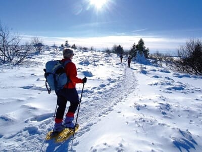 Randonnée en Raquettes à neige en Auvergne - Parc naturel régional des Volcans d'Auvergne