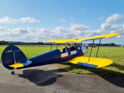 Baptême en Biplan Stampe à Morlaix - Réplique d'un Avion de Légende
