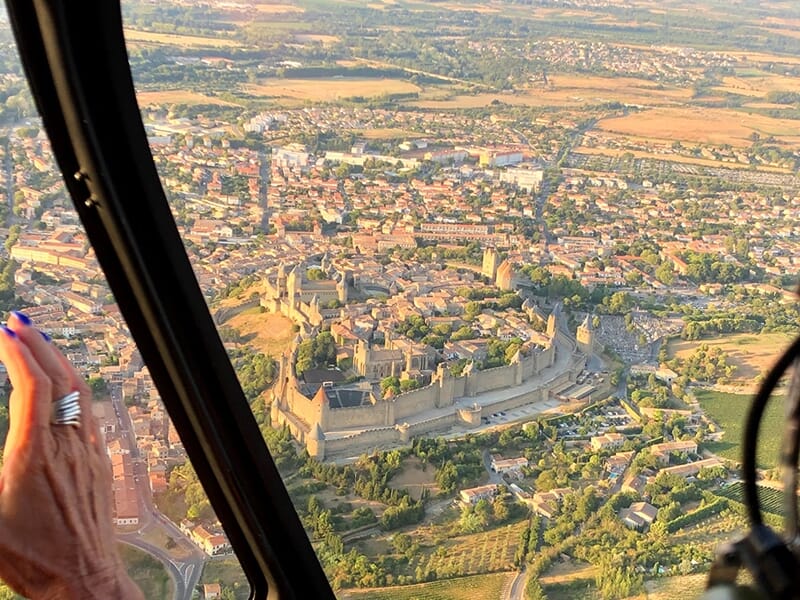 Baptême en Hélicoptère à Carcassonne 