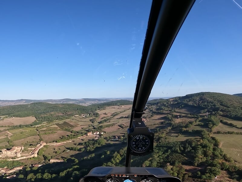 Paysage de campagne vu du ciel