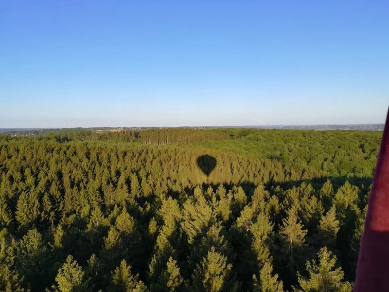 Survol en ballon des forêts wallonnes