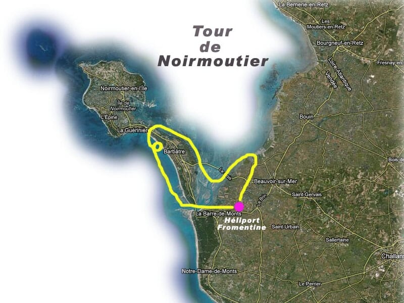 Baptême de l'Air en Hélicoptère Privé au-dessus de l'île de Noirmoutier