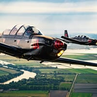 avis Vol en Avion Militaire en Patrouille avec Survol de la Camargue