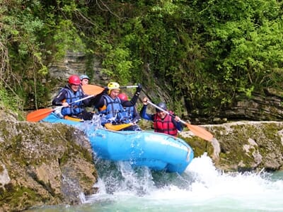 Rafting près de Pau sur le Gave d'Ossau