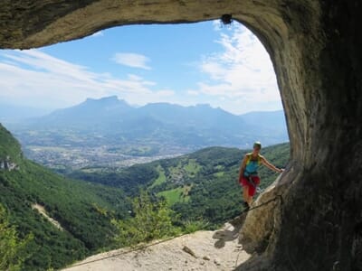 Via Ferrata près de Chambéry - La Grotte à Carret