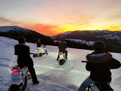 Randonnée en Motoneige Electrique Moonbike près de Valberg
