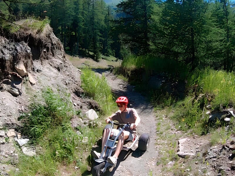 Descente en Mountain Kart à Val-Cenis