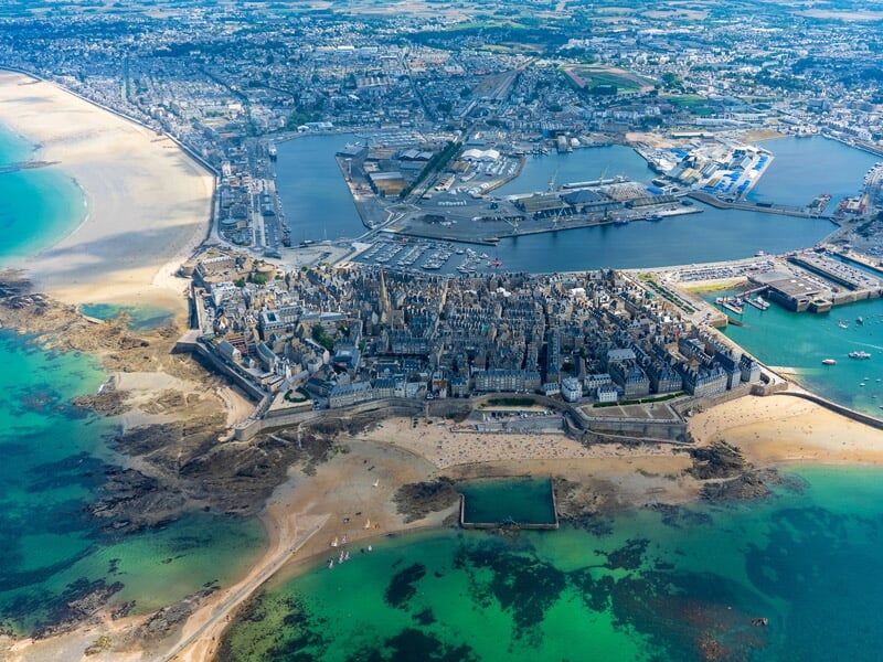 Saint-Malo vue du ciel